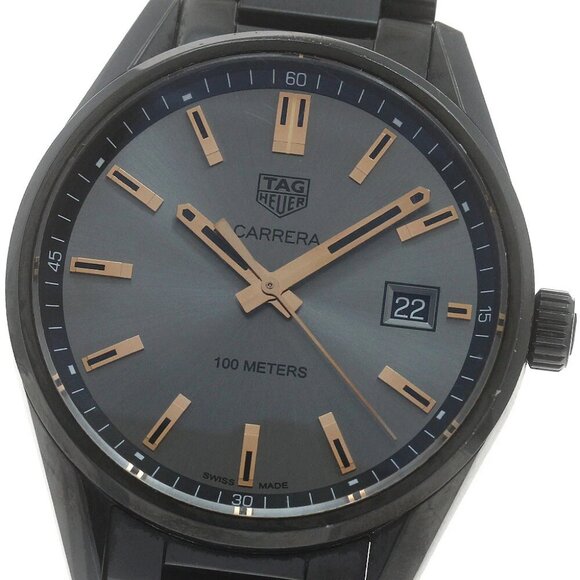 TAG HEUER Carrera WAR1113 Date gray Dial Quartz Men's Watch_881875 - Picture 1 of 6
